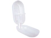 DISPENSER SABONETEIRA PARA BAG SABÃO LIQUIDO OU ESPUMA BRANCO/TRANSPARENTE - 24269