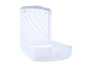 DISPENSER PAPELEIRA PARA PEPEL TOALHA INTERFOLHADO QUADRADO BRANCO/TRANSPARENTE - 24273