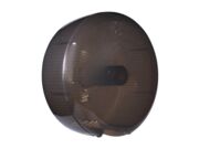 DISPENSER PAPELEIRA PARA PEPEL HIGIÊNICO ROLÃO REDONDO PRETO/TRANSPARENTE