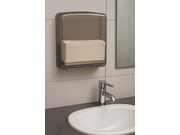 DISPENSER PAPELEIRA PARA PEPEL TOALHA INTERFOLHADO QUADRADO PRETO/TRANSPARENTE - 24294