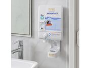 DISPENSER PROFISSIONAL 3 EM 1 PARA FIO DENTAL E ENXAGUANTE BUCAL BOBSON EVOLUTION BRANCO - 24355
